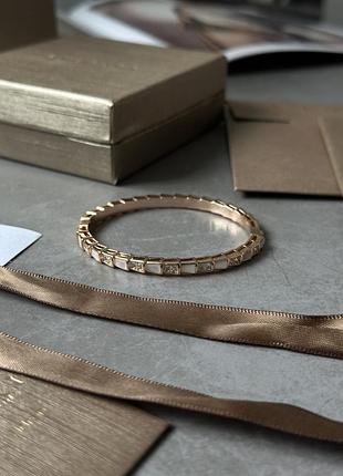 👑 bvlgari serpenti viper bracelet 18k rose gold with mother-of-pearl/diamonds