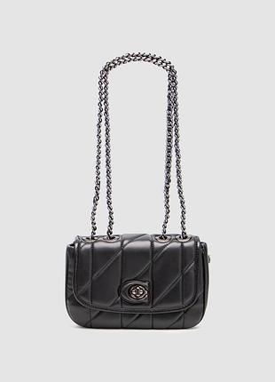 💎 coach quilted pillow madison shoulder bag black