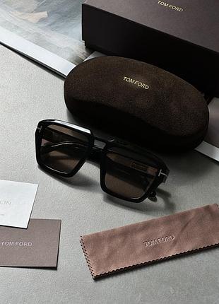 😎 tom ford brown/black ft1202 01a 56/19/140