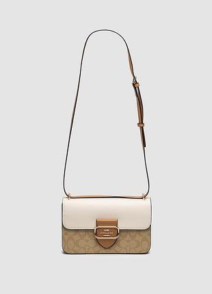 💎 coach morgan shoulder bag beige/white