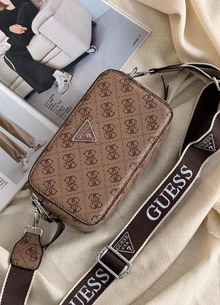 Сумка guess 4g бежевий