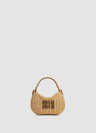 💎 miu miu wander wicker handbag