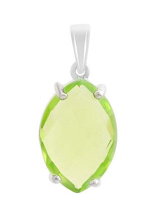 Серебряная подвеска komilfo с хризолітом 4.862ct (60002472)