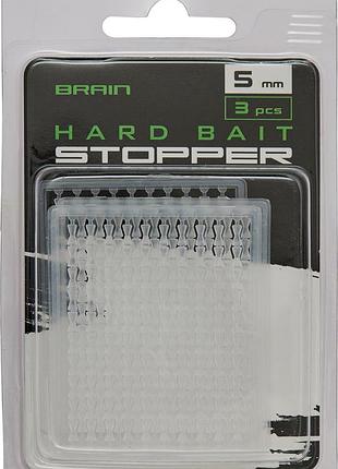 Стопоры для бойлов brain hard bait stopper 5mm (3 шт/уп) sgxa-1023w