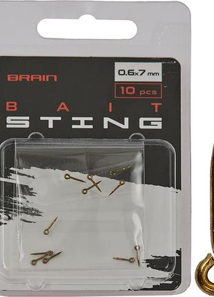 Стопоры для бойлов brain bait sting 0.6x7mm (10 шт/уп) sgxa-st02h-4