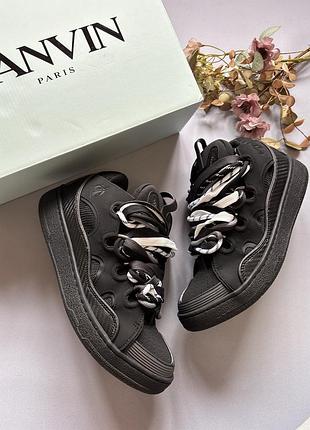 Lanvin curb black rope laces mix 📦