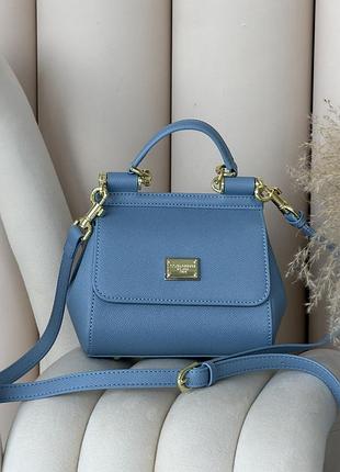 Сумка dolce&gabbana sicily - premium голубой 18cm