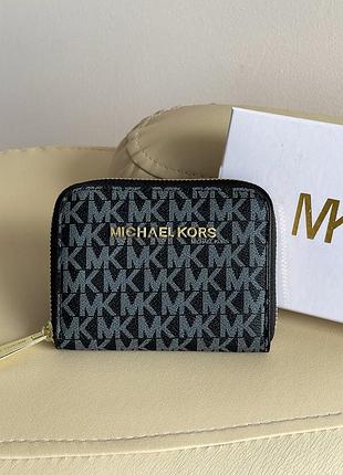 Кошелек michael kors маленькая надпись черный