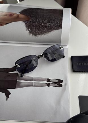 😎 chanel dark blue/silver ch4099 c02 55/16/130