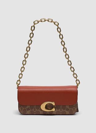 💎 coach idol bag 23 in signature canvas with snakeskin detail