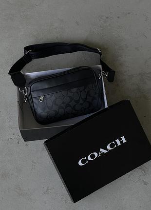 Мужская сумка кросс боди graham crossbody coach черный