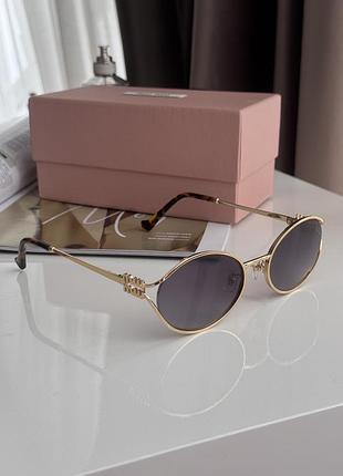 😎 miu miu blue/gold smu52y f05d1 55/20/130