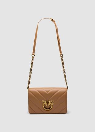 💎 pinko large love bag click big chevron beige