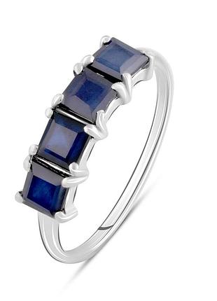Серебряное кольцо komilfo с натуральным сапфиром 1.713ct, вес изделия 1,92 гр (2090373) 16.5 размер
