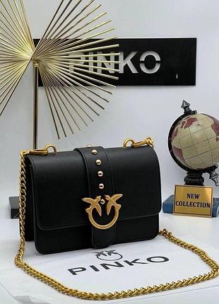 Pinko classic love bag black / gold