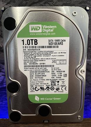 Жесткий диск hdd western digital 1tb 3.5″ sata iii 5400 об/мин 64mb б/у для компьютера