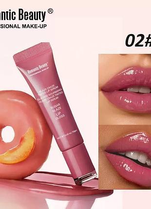 Увлажняющий блеск для губ romantic beauty (02- peachy glaze), 12 г