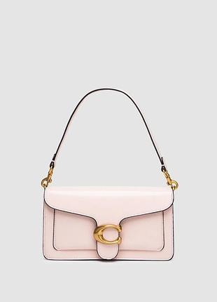 💎 coach tabby shoulder bag 26 in polished pebble leather pink/gold