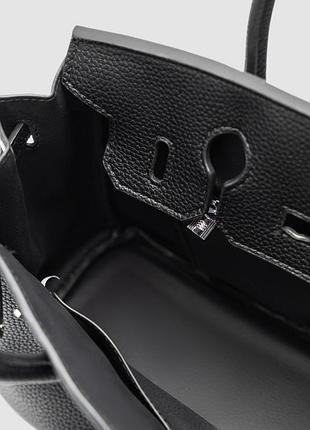 🤍 rivet bag black/silver 4