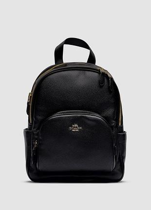 💎 coach mini court black pebbled leather shoulder backpack bag