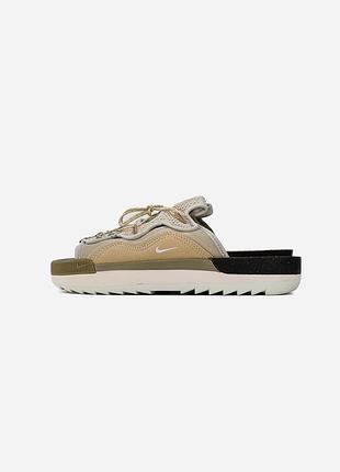 Шлепанцы nike offline 2.0 beige khaki