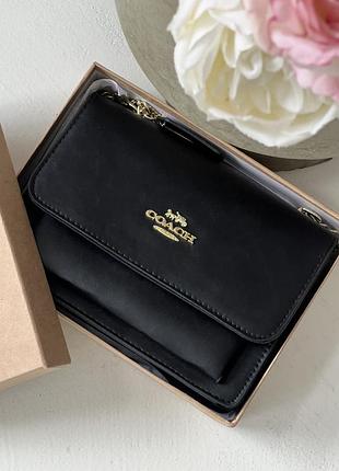 Женская сумочка coach mini klare crossbody черный классический