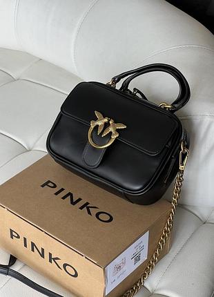 Сумка pinko love mini square simply черный