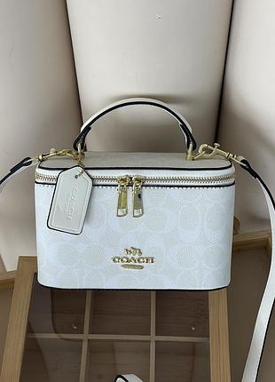 Сумка жіноча coach ava crossbody bag білий