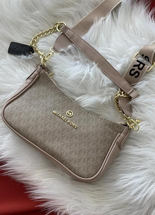 Сумка michael kors jet set charm бежевий