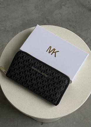 Кошелек michael kors большая надпись черный