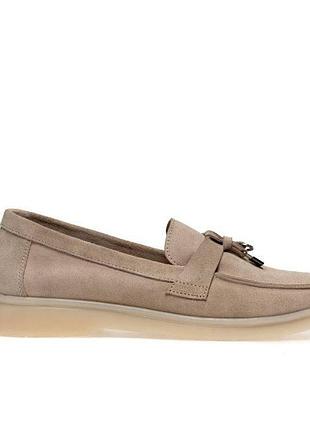 Женские лоферы loro piana beige