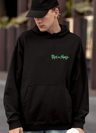 Худі loys унісекс rick and morty (rick and morty vs monster) чорний xxl