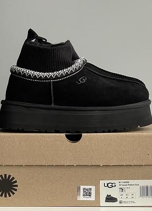 Ugg tasman platform sock black