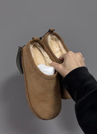 Balenciaga alaska soft mules chestnut premium (9)