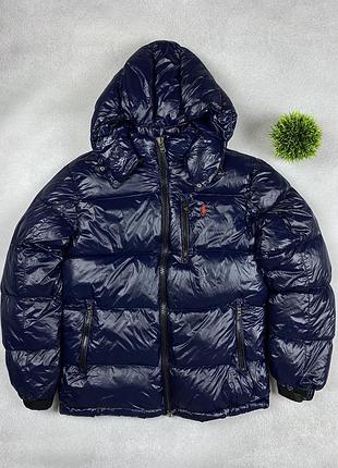 Пуховик polo ralph lauren темно - синий