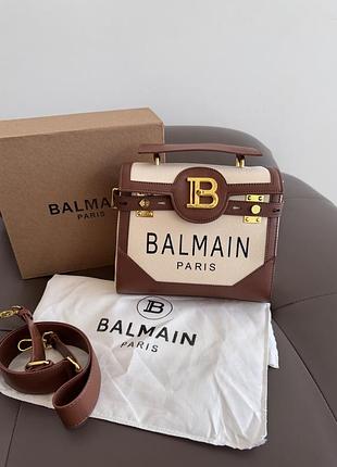 Balmain | b-buzz brown / light cream logo premium