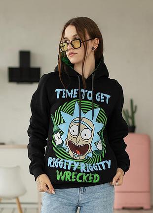 Худі loys унісекс rwb - rick and morty - riggity riggity wrecked xs