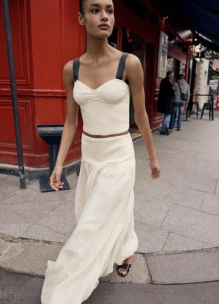 Фактурний топ від zara, s