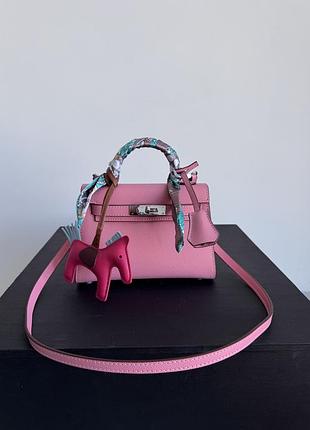Hermès kelly | mini pink / silver premium
