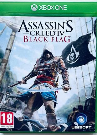 Assassin’s creed iv black flag, б/у, русская версия - диск для xbox one