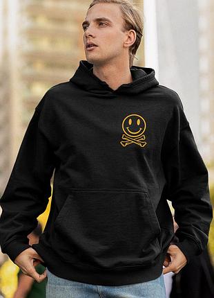 Худи loys унисекс fatboy slim (smiley logo) черный xs