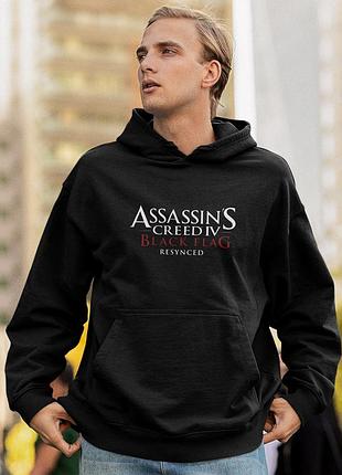 Худи loys унисекс assassins creed black flag resynced (game poster) черный art.001 m