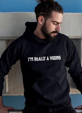Худи loys унисекс im really a viking черный s