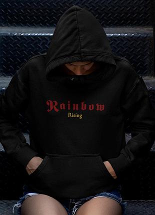 Худі loys унісекс rainbow (rising) чорний art.002 xs