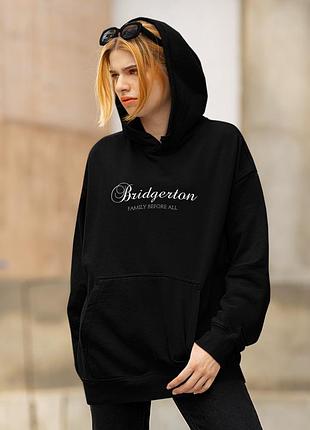 Худи loys унисекс loys унисекс bridgerton (family before all) черный s