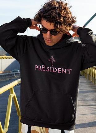 Худи loys унисекс president (get me out of this hell) черный xxl