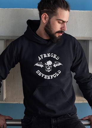 Худі loys унісекс avenged sevenfold (logo) чорний art.001 xxl