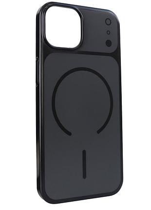 Чохол chroma matte magsafe case протиударний для iphone 14 13 чорний із захистом від пилу та вологи black