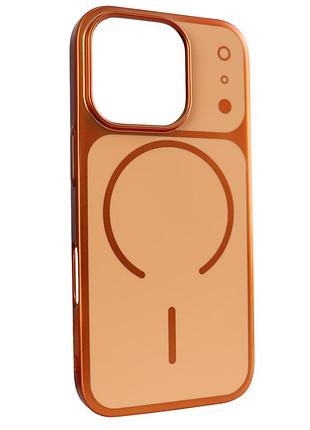 Чохол chroma matte magsafe case протиударний для iphone 16 pro оранжевий із захистом від вологи