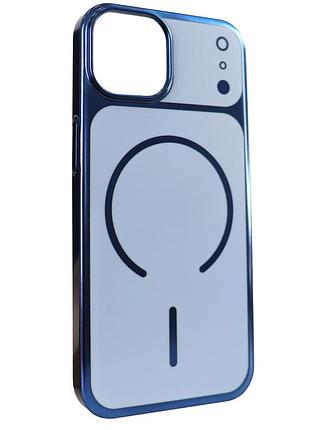 Чохол chroma matte magsafe case протиударний для iphone 14 13 із захистом від пилу та вологи синій